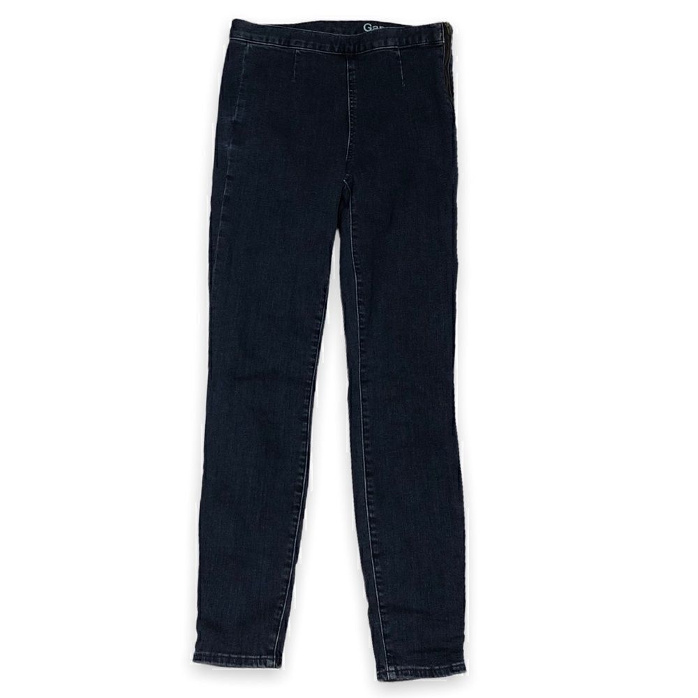 Gap Side Zip Blue Jeans Leggings Tall Long Skinny